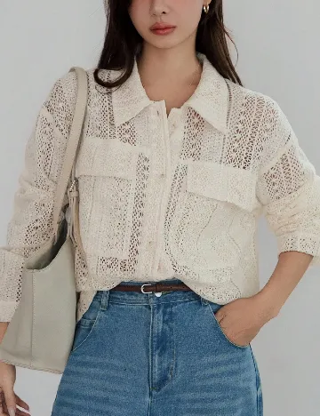 Camasa Dazy, crem Crem