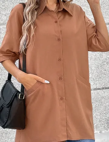 Camasa SHEIN, maro Maro