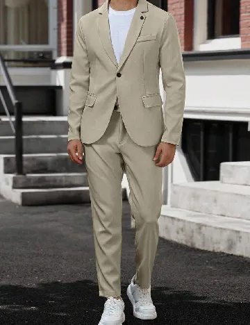 Costum SHEIN, bej Crem