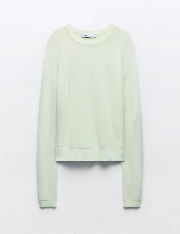 Bluza Zara, verde deschis Verde