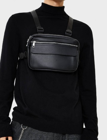 Borseta Bershka, negru