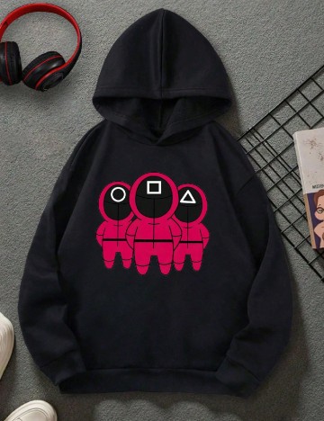 Hanorac Shein Kids, negru