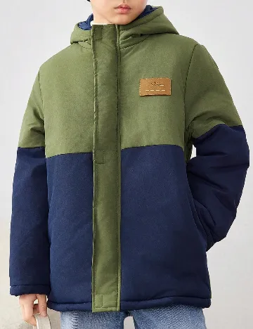 Geaca Shein Kids, verde/albastru Albastru