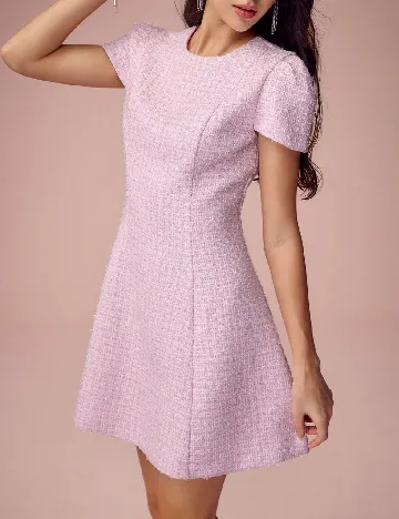 Rochie scurta SHEIN, roz Roz