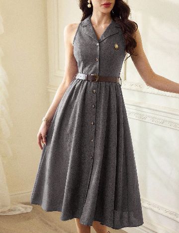 Rochie medie SHEIN, gri