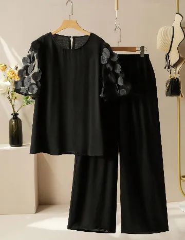 Compleu SHEIN CURVE, negru Negru