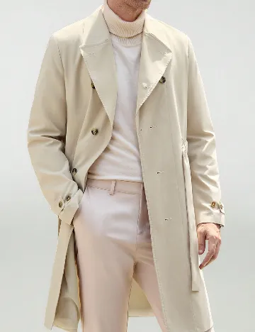 Trench SHEIN, crem Crem