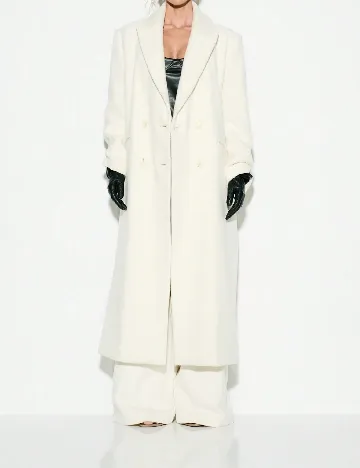 Palton SHEIN, ecru Alb