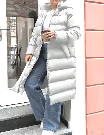 Geaca SHEIN CURVE, alb Alb