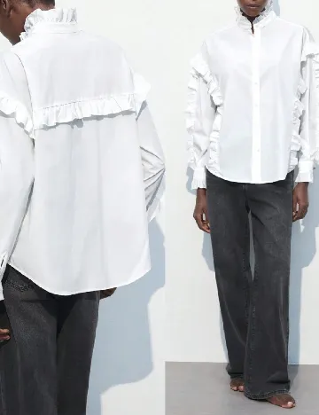 Camasa SHEIN, alb Alb