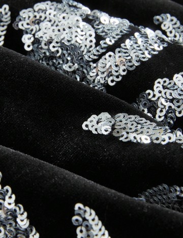 Fusta Anewsta, negru/argintiu