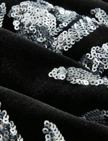 Fusta Anewsta, negru/argintiu Negru