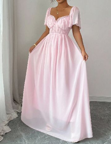 Rochie lunga SHEIN, roz pudra