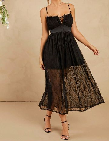 Rochie medie Haute, negru