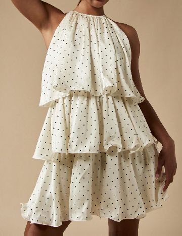 Rochie scurta SHEIN, ecru