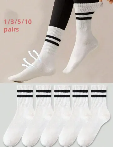 Set sosete SHEIN, alb Alb