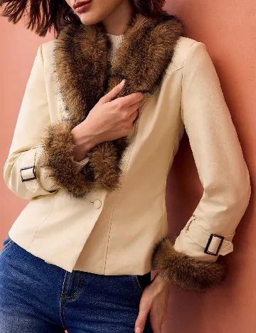 Jacheta SHEIN, crem Crem