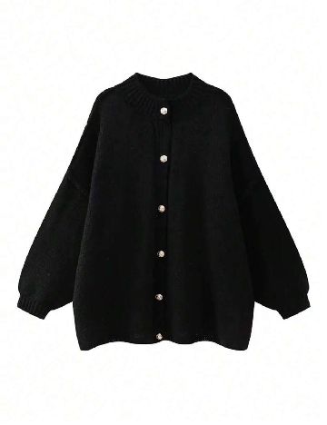 Cardigan SHEIN CURVE, negru