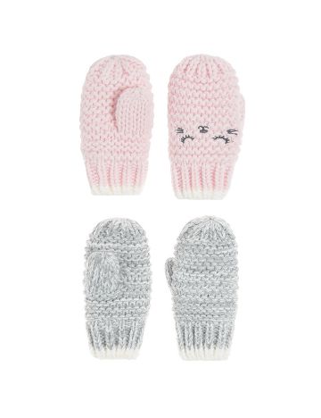 Set manusi 2 perechi Cool Club, roz/gri