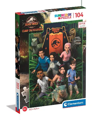 Puzzle Jurassic World 104 piese Clementoni, mix culori Mix culori
