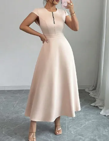 Rochie lunga SHEIN, crem Crem