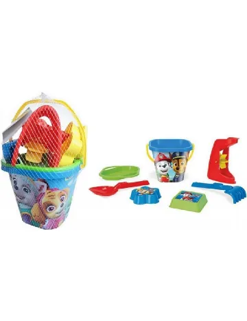 Set de nisip Patrula Catelusilor, 7 piese Nickelodeon, mix culori Mix culori