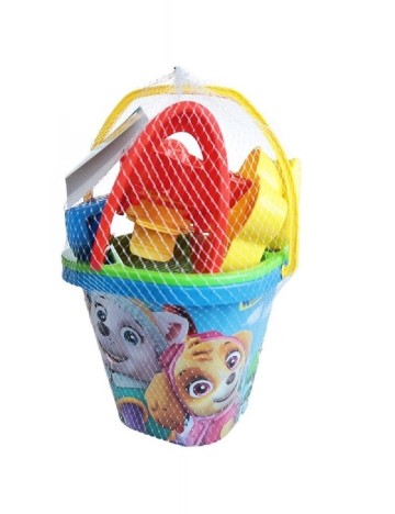 Set de nisip Patrula Catelusilor, 7 piese Nickelodeon, mix culori