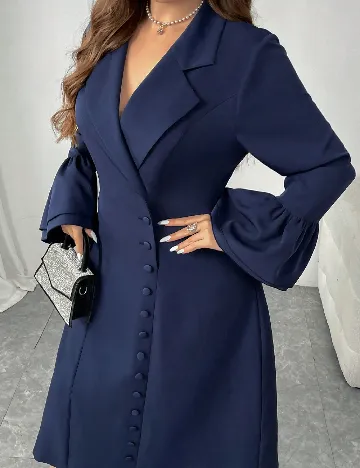 Rochie scurta SHEIN CURVE, bleumarin Albastru