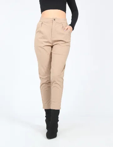 Pantaloni SHEIN, bej Crem