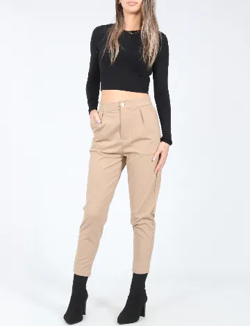 Pantaloni SHEIN, bej Crem