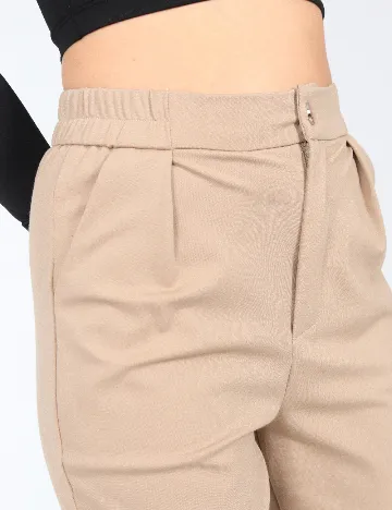 Pantaloni SHEIN, bej Crem