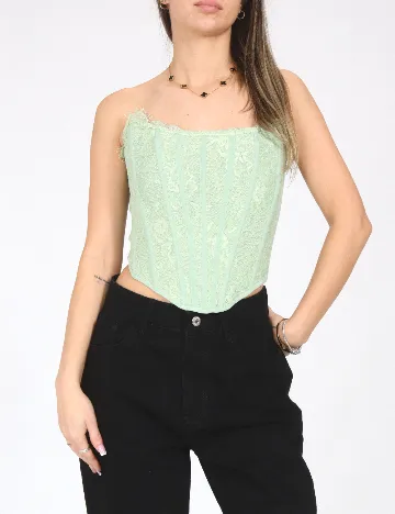 Corset SHEIN, verde deschis Verde