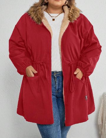 Geaca SHEIN CURVE, rosu