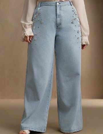 Blugi Anewsta Curve, albastru