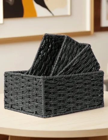 Cos de depozitare SHEIN, negru Negru