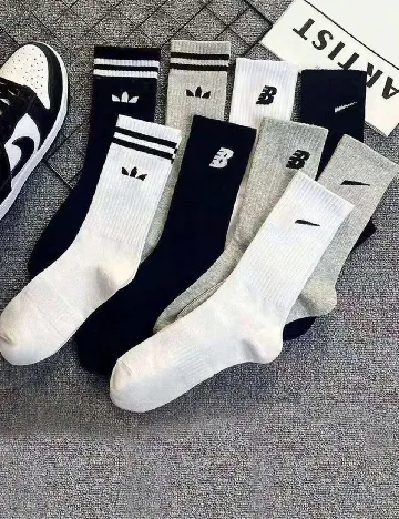 Set sosete 9 perechi SHEIN, mix culori Mix culori