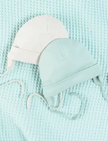 Set Caciuli 2 bucati Cool Club, albastru/ecru Albastru