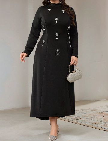 Rochie medie SHEIN CURVE, negru