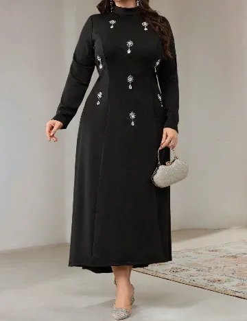 Rochie medie SHEIN CURVE, negru Negru