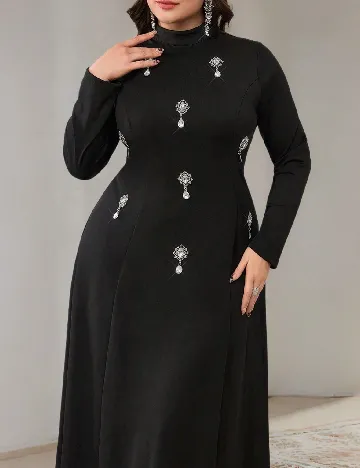 Rochie medie SHEIN CURVE, negru Negru