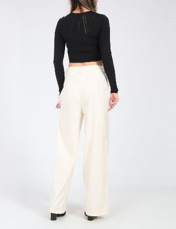 Pantaloni SHEIN, ecru