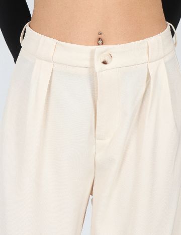 Pantaloni SHEIN, ecru