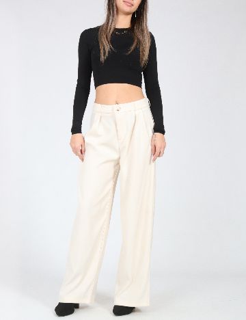 Pantaloni SHEIN, ecru