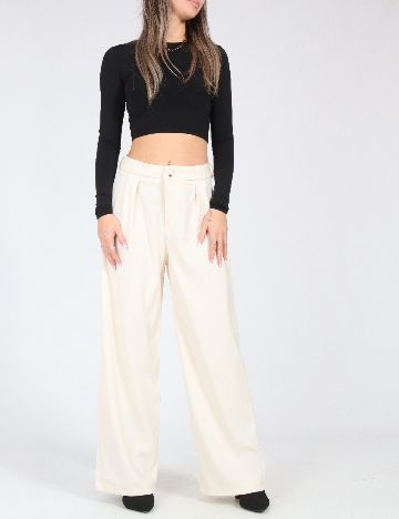 Pantaloni SHEIN, ecru