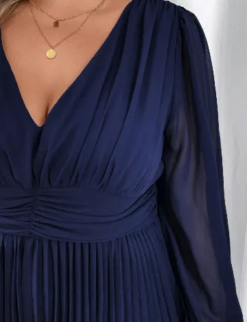 Rochie lunga SHEIN CURVE, bleumarin Albastru