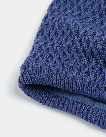 Fular Circular Cool Club, bleumarin Albastru