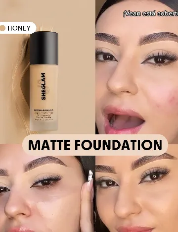 Fond de ten mat Honey SHEIN, maro Maro