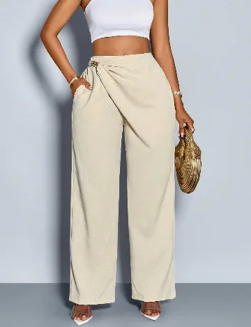 Pantaloni SHEIN, bej Crem