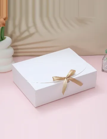 Set cutii carton 4 bucati SHEIN, alb Alb