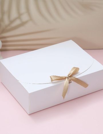 Set cutii carton 2 bucati SHEIN, alb